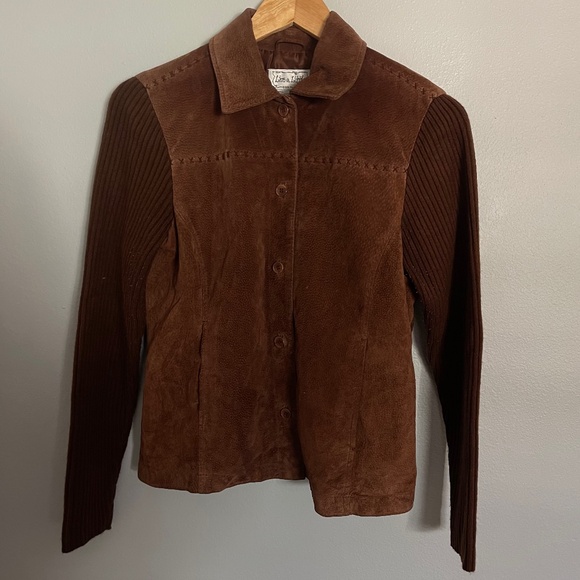 Live a Little Jackets & Blazers - Vintage Brown Leather Jacket